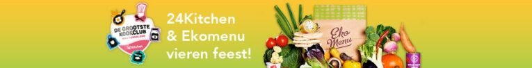 Ekomenu & 24Kitchen vieren jubileum met de 24Kitchen maaltijdbox