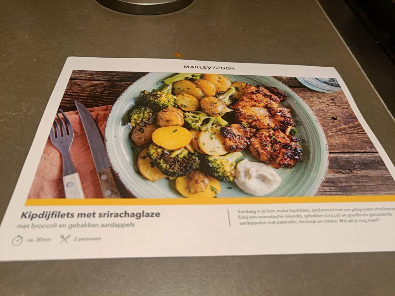 Sriracha kip met broccoli marley spoon