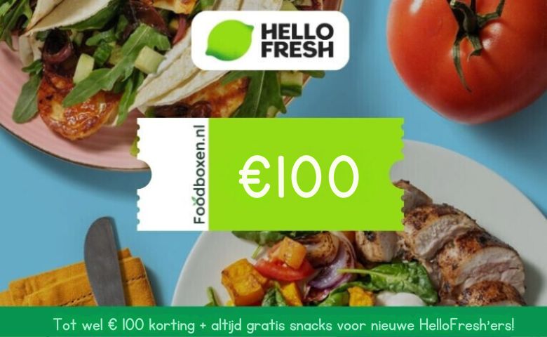 HelloFresh kortingscodes voor 100 tot 160 euro korting