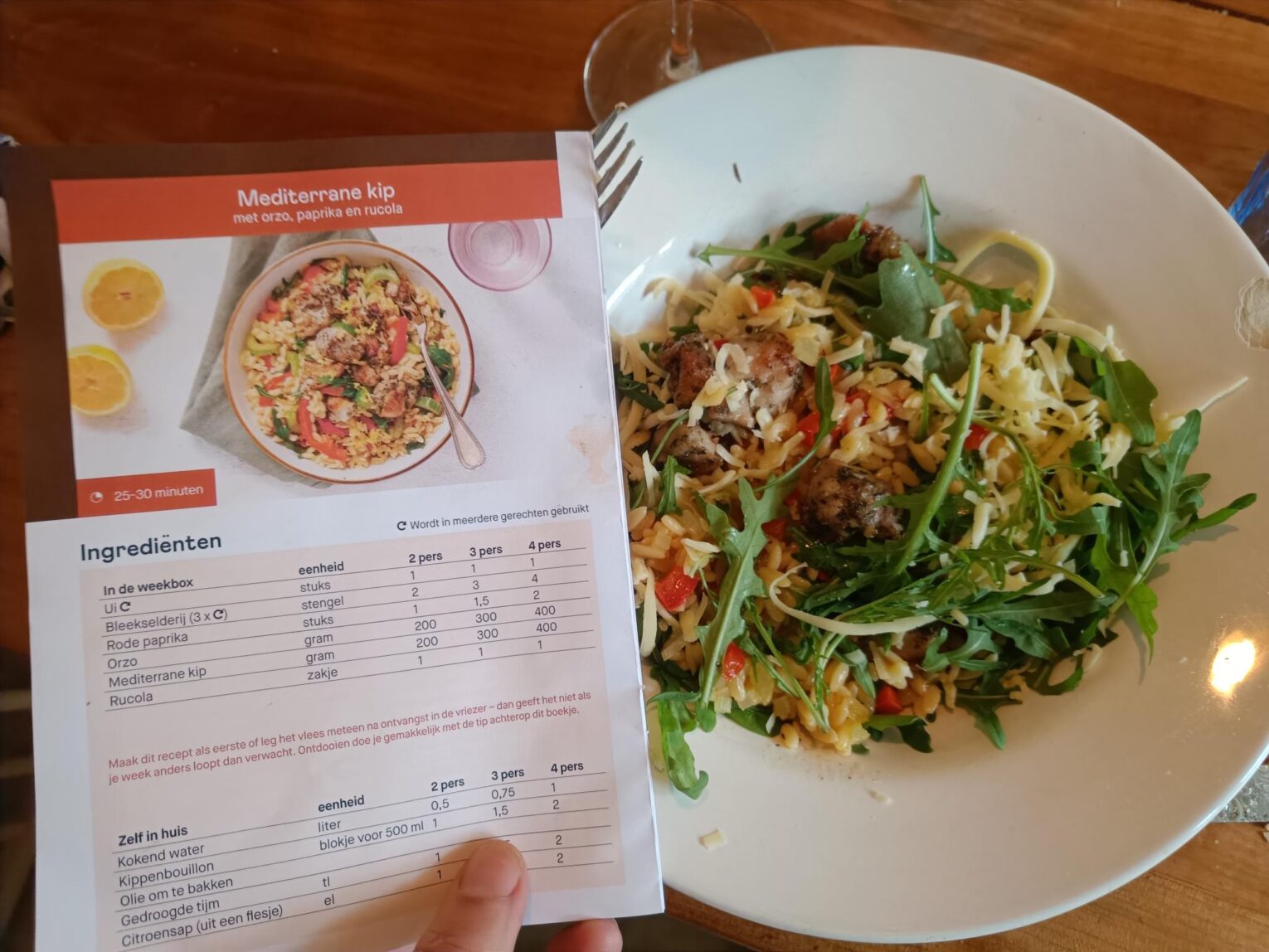 Mediterrane Kip met orzo van Crisp