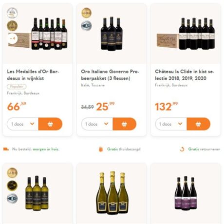 Wijnvoordeel wijnpakket