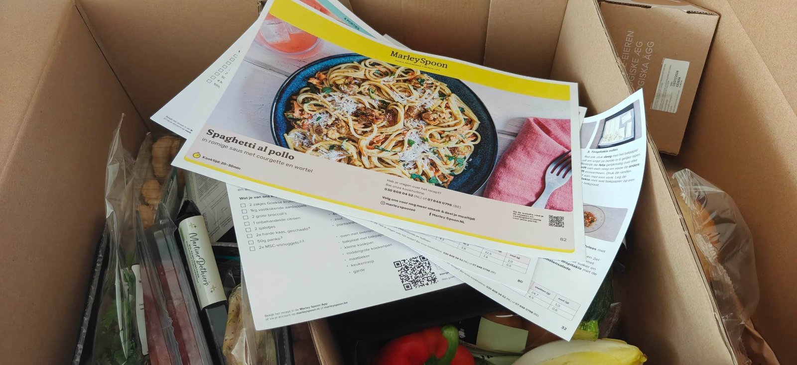 De Marley Spoon maaltijdbox voor het leeghalen